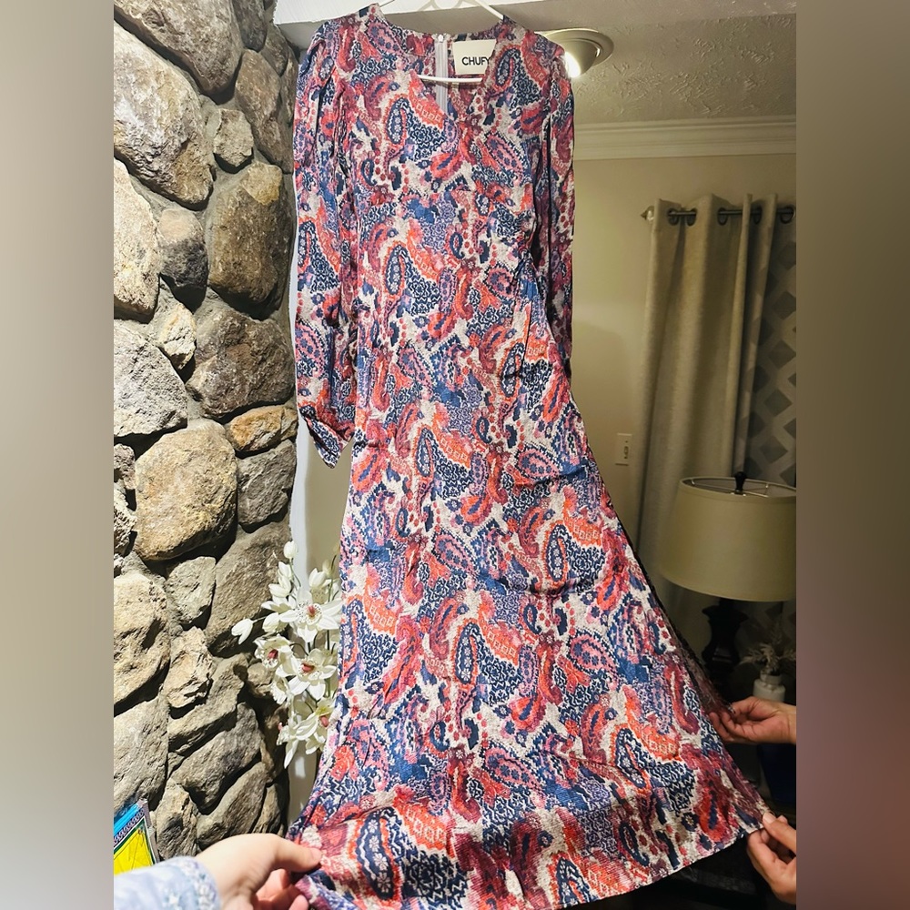 Chufy $500 Lucas Maxi Dress in Andino Pink Size Small. - Picture 10 of 12